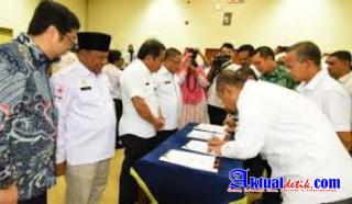 Bupati Kampar Teken MoU Omnibus Tentang SPAM